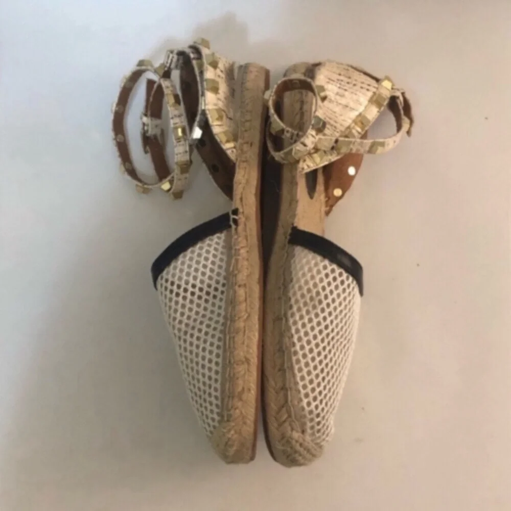 Rebecca Minkoff Studded Espadrilles With Mesh